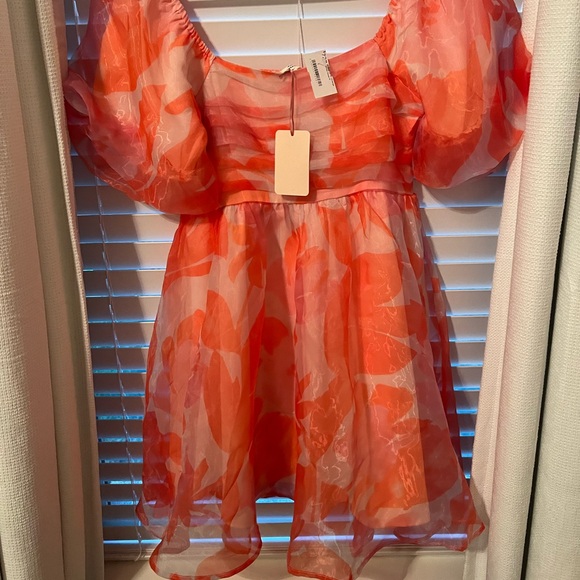 Orange and Pink Boutique Dress NWT - Picture 3 of 6